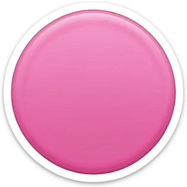 A pink circle sticker