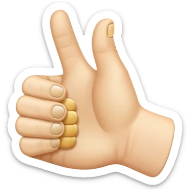 thumbs up emoij extra long thumb sticker