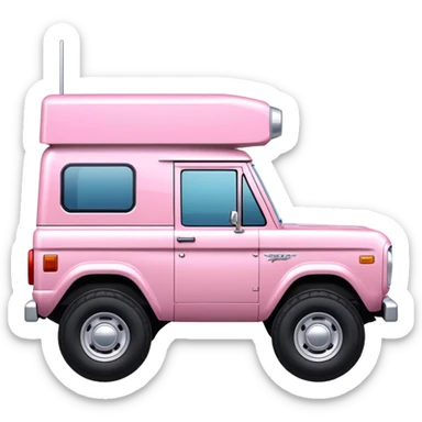 Light pink bronco truck 2025 sticker