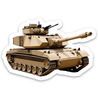 Bradley M2A3 (2019) – Cinematic-realistic Bradley M2A3, its dark sand-colored armor charging forward through a ruined urban landscape. The 25mm Bushmaster cannon fires bursts of tracer rounds as infantry dismount from the rear ramp, moving quickly under cover while the vehicle provides suppressive fire against an unseen enemy. sticker