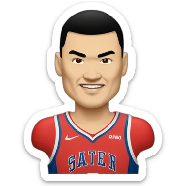 YAO MING sticker