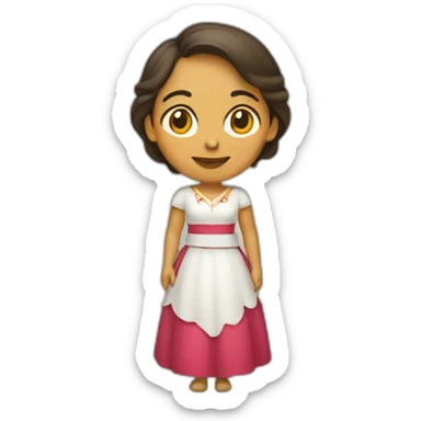 Mujer peliroja sticker