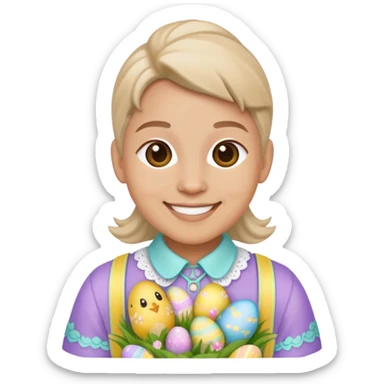 Photo of me for Easter sticker