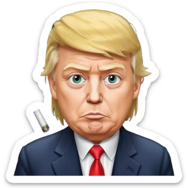 Donald trump smoking meth sticker