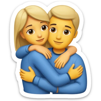couples hug sticker