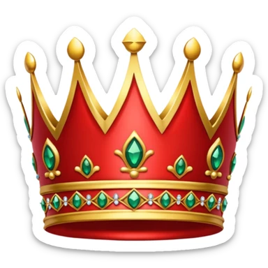 RED Crown King sticker