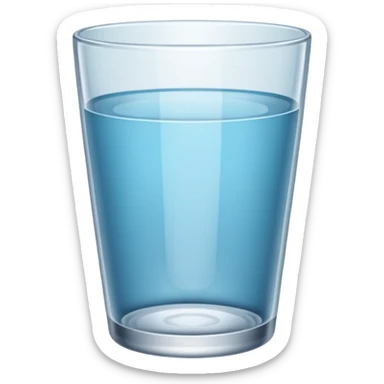 empty cup glass sticker