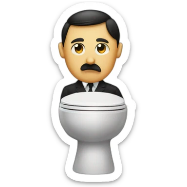 Hitler au toilettes sticker