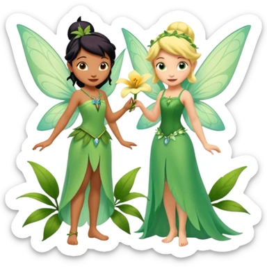 Flora Fauna and Merriweather Disney fairies  sticker
