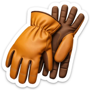 construction gloves 5 fingers sticker