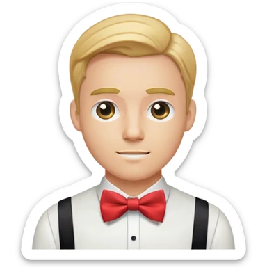 bow-tie polish guy sticker