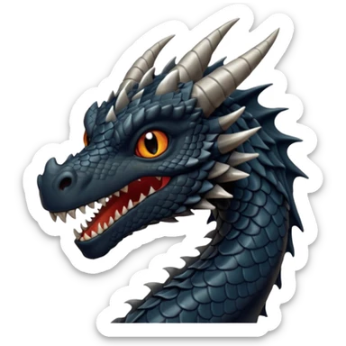 dnd 5e young black dragon boss monster sticker