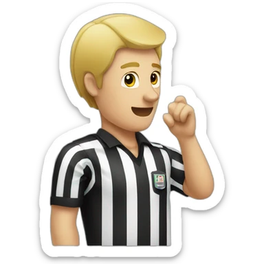 referee calls penalty sticker