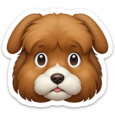 lonely dog emoji sticker