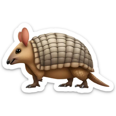 armadillo with a sign that says you’re beautiful  sticker