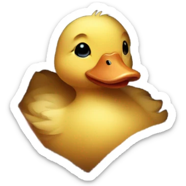 Duckling in blanket  sticker