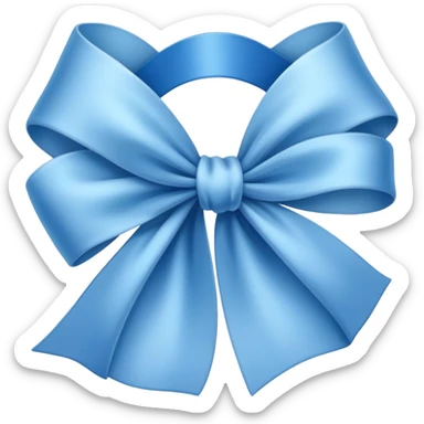 Soft blue ribbon  sticker
