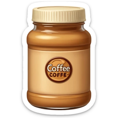 peanut butter coffe sticker