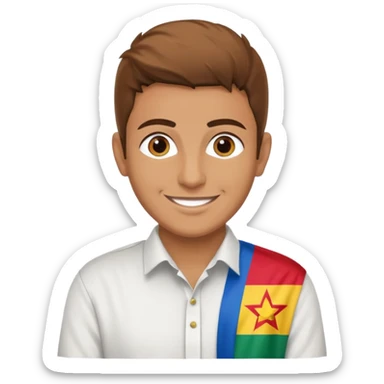 Druze and kurdistan flagg sticker