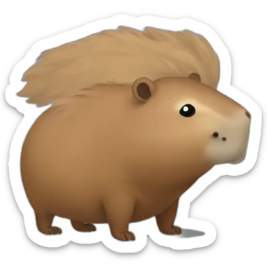 ok i pull up capybara sticker