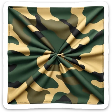forrest camouflage bandana sticker