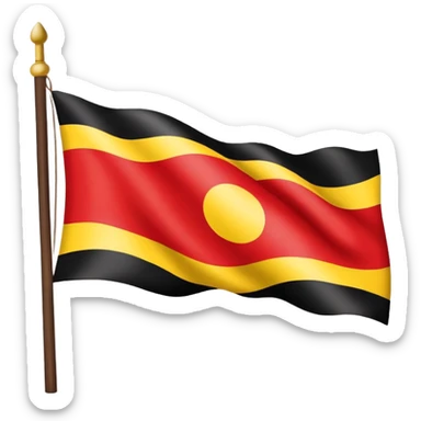 Aboriginal flag sticker