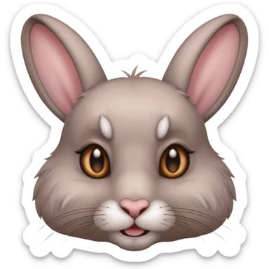 Exorcist rabbit sticker