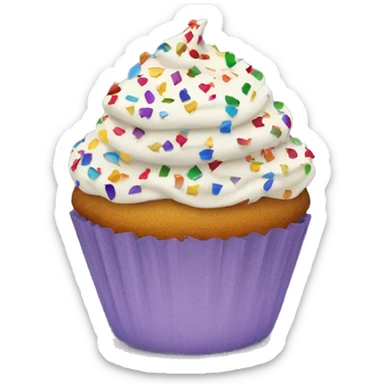 Confetti cupcake  sticker