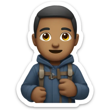 Villager on the train sticker