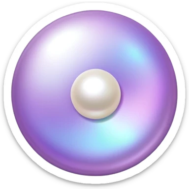 lilac style pearl pin for notes sticker