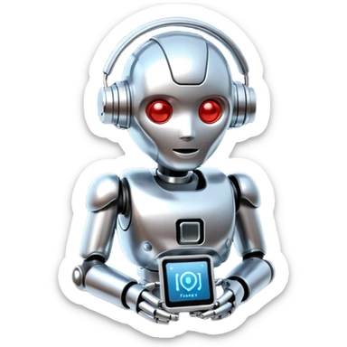 AI BOT 3D HIGH QUOLATY TRADING RELETED sticker