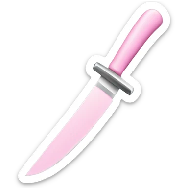 light pink knife  sticker