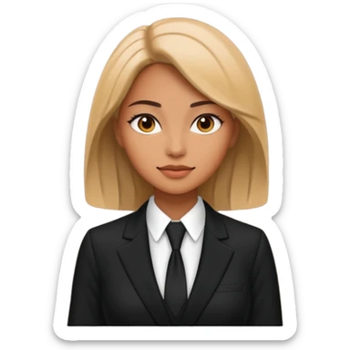 gentlemen vibe suit woman sticker