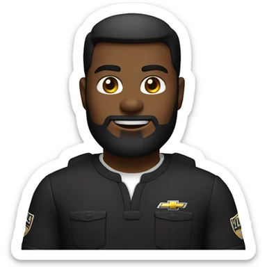 Black 2020 Chevy Tahoe Front view sticker