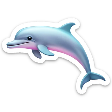 Pastel-pink-colors-dolphin sticker