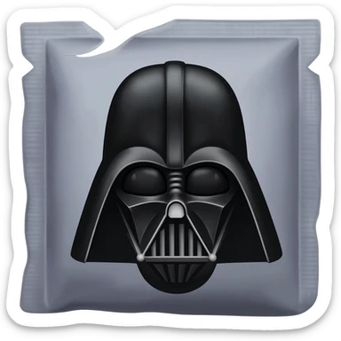 Darth Vader's coffee packet sticker