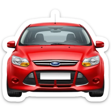 Red ford focus hatchback sticker