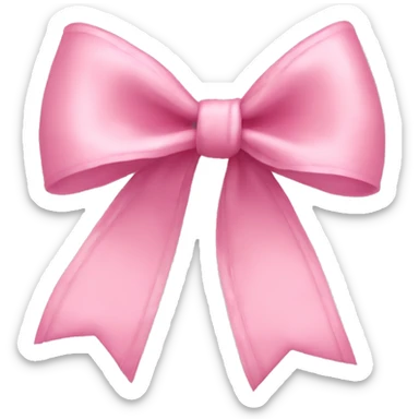 a delicate pink bow sticker