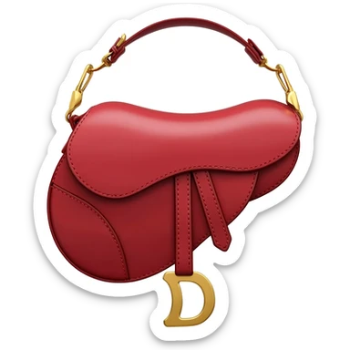 dior red saddle bag sticker