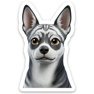 realistic animal with blurry background sticker