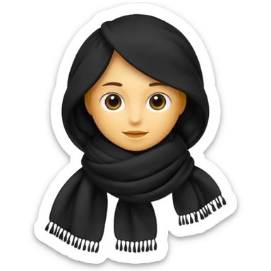 scarf: negra sticker