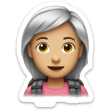 Little girl in a wheelchair sticker