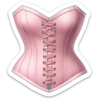 Vintage pink pastel corset sticker
