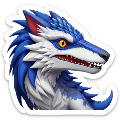 Sergal-raptor-nargacuga-vernid-animal-creature sticker