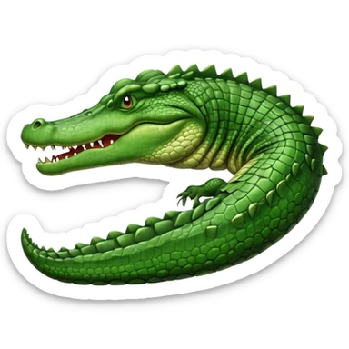 crocodile side view sticker