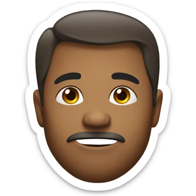 Slightly passionate smirk looking to the side  sticker