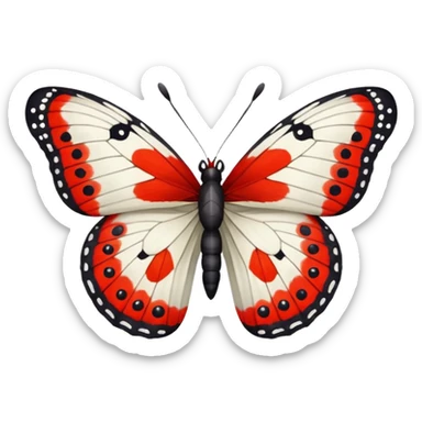 Apollo butterfly sticker
