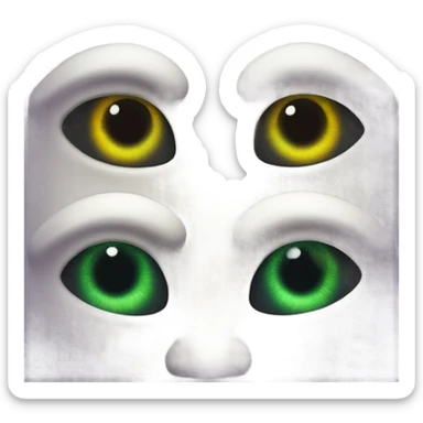 Envious alien eyes sticker