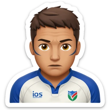 Rugby player sticker