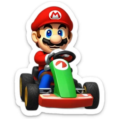 Mario kart sticker